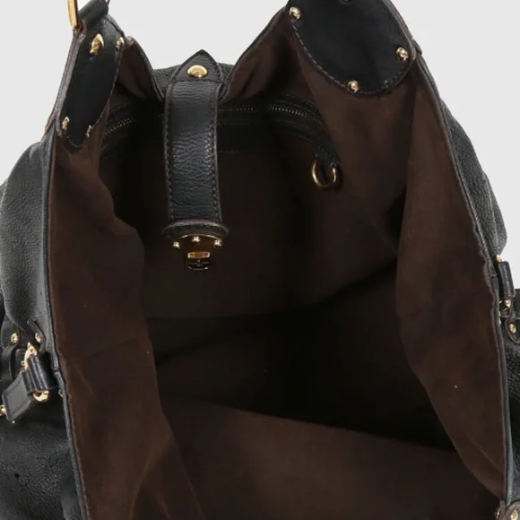 ✨LIKE NEW✨ black leather Louis Vuitton mahina XL - Picture 12 of 14